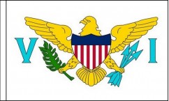 US Virgin Islands Hand Waving Flags